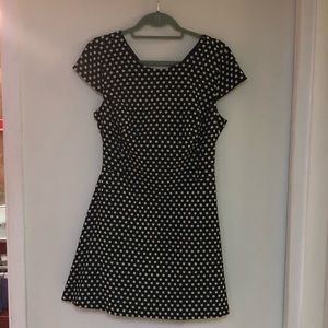 ZARA BASIC Polka Dot A-Line Dress